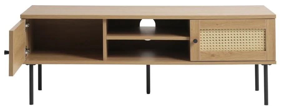 Маса за телевизор от декор от дъб в естествен цвят 120x43 cm Pensacola – Unique Furniture