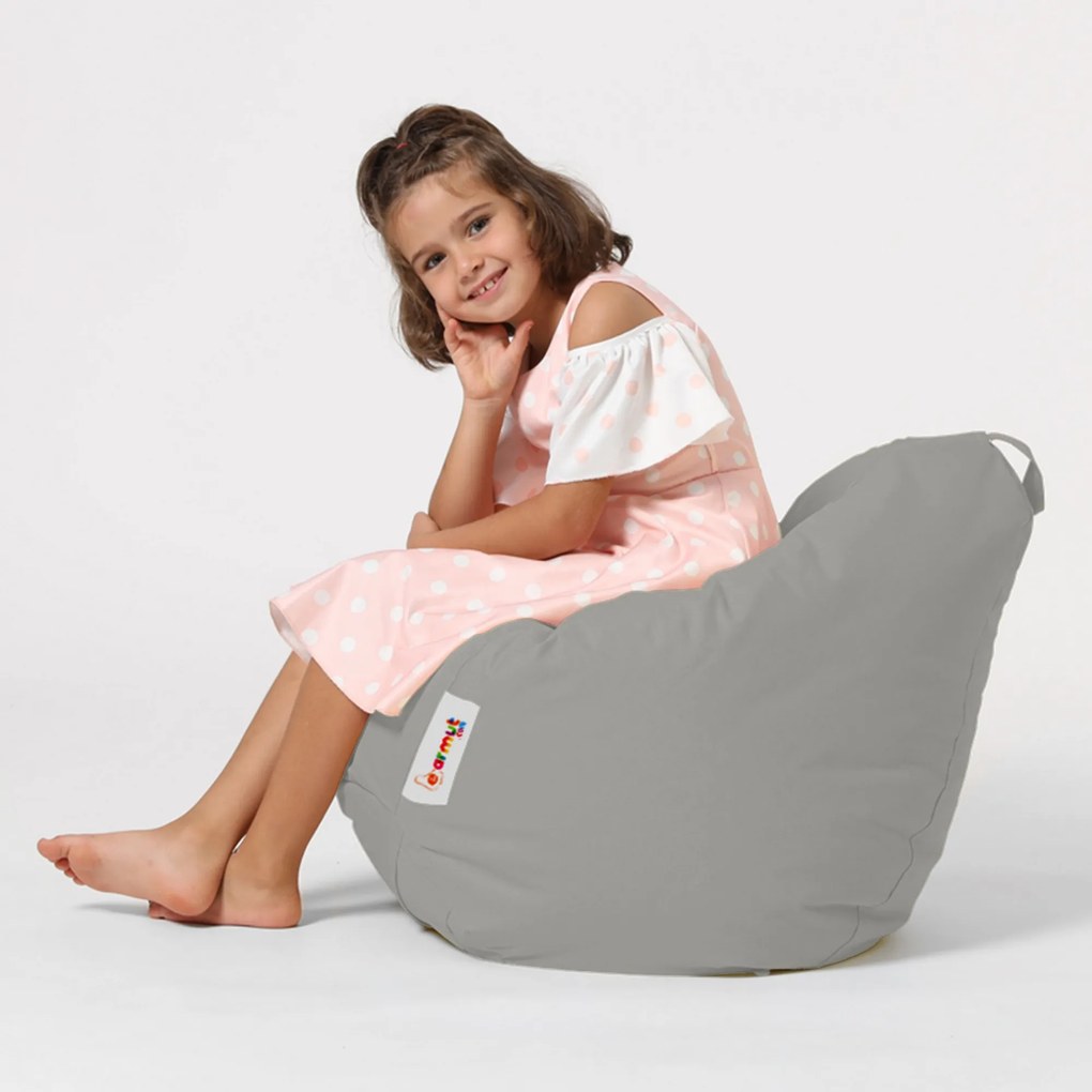 Градински пуф Premium Kids, цвят Сив