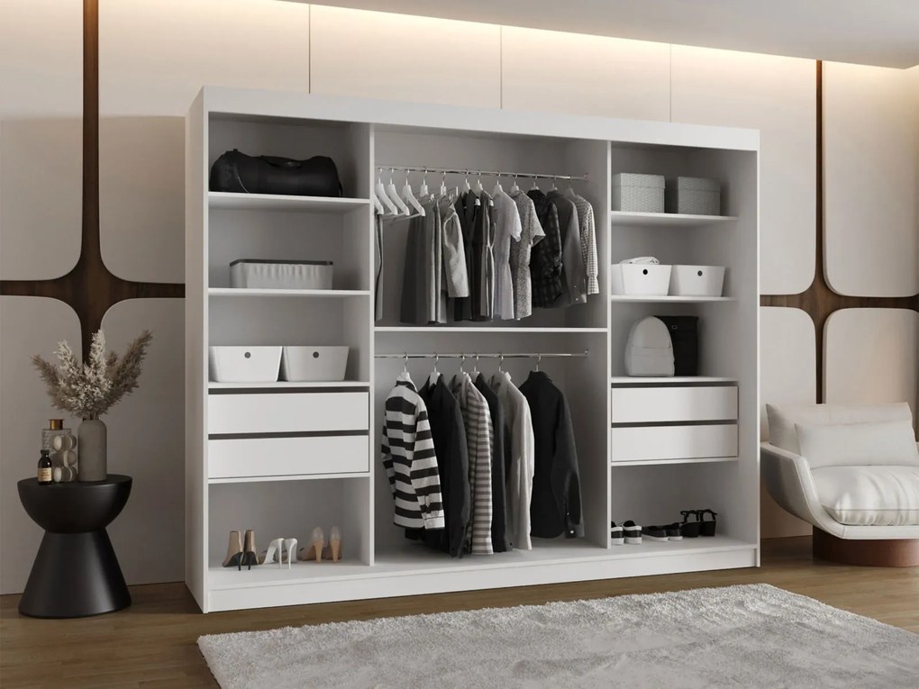 Гардероб Wika Plus плъзгащ-Черно