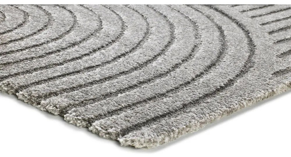 Сив килим Yen One, 80 x 150 cm - Universal