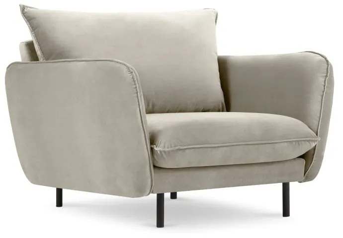 Кресло от бежово кадифе Vienna - Cosmopolitan Design