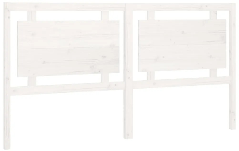 817956 vidaXL Горна табла за легло, бяла, 185,5x4x100 см, бор масив
