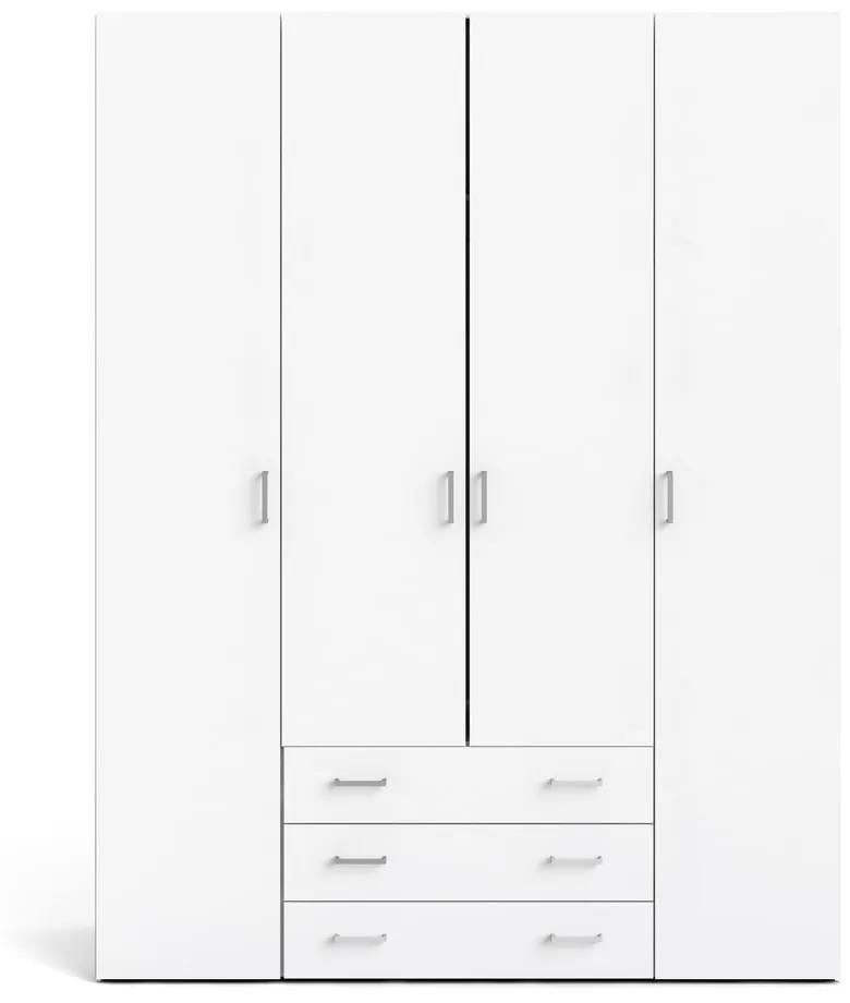 Бял гардероб 154x200 cm Space - Tvilum