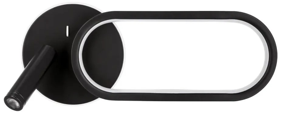 LED стенен аплик MONET LED/13W/230V + LED/2W 3000/4000/6000K черен