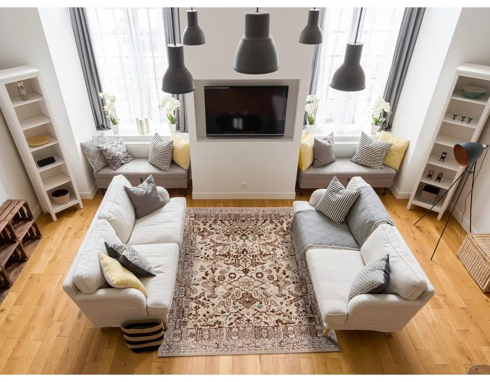 Светлокафяв килим 160x230 cm Sensi Jim – FD