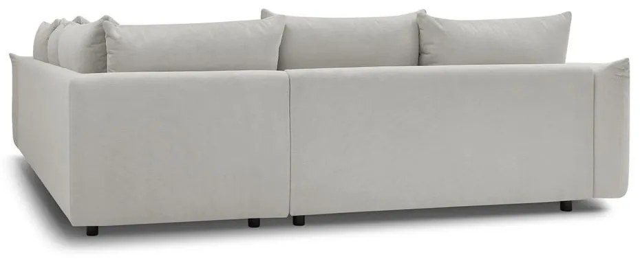 Светлосив ъглов диван Ernest – Bobochic Paris