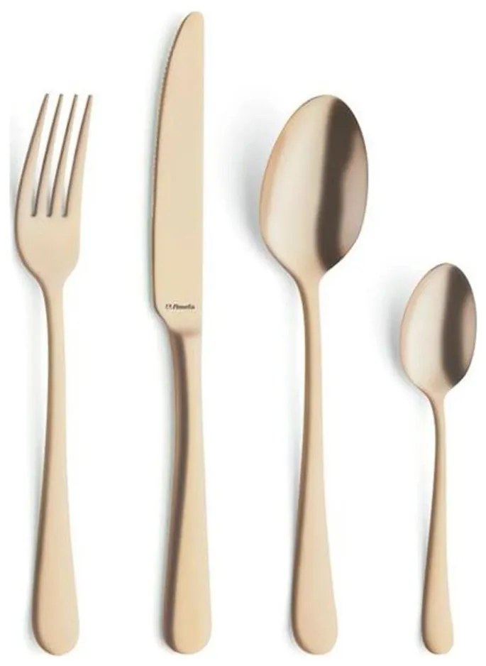 Комплект прибори за хранене AUSTIN, 24 части, от неръждаема стомана, златист