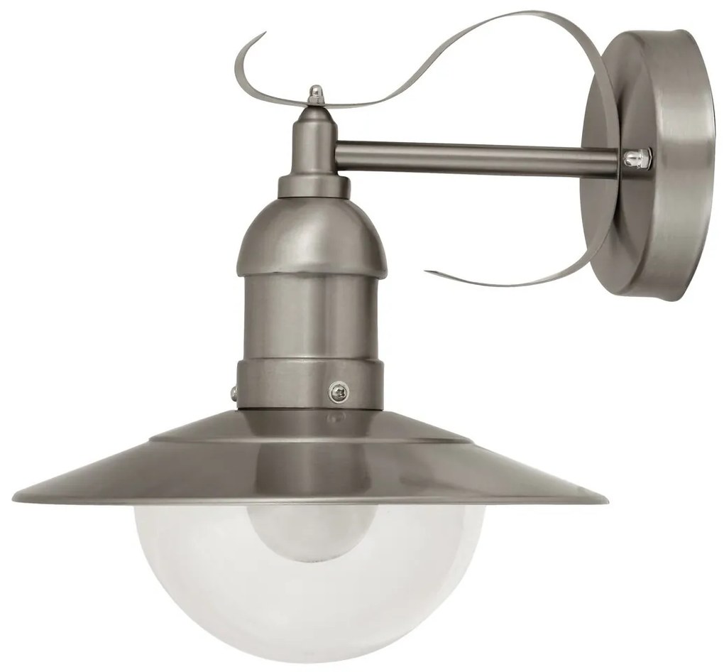 RABALUX Осло 8270, градинска лампа, инокс, E27, 1x60W, IP44 - 8270