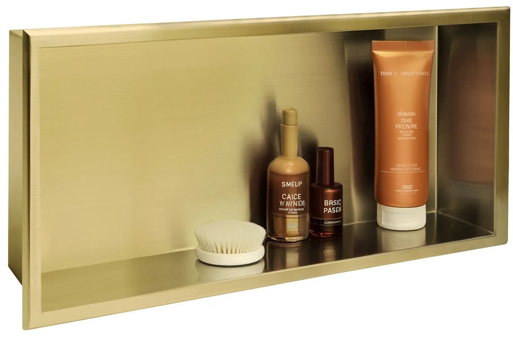 Вграден рафт за баня  30x60 gold brush