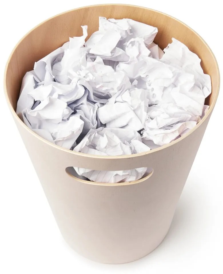 Светложълт кош за отпадъци , 7,5 л Woodrow - Umbra