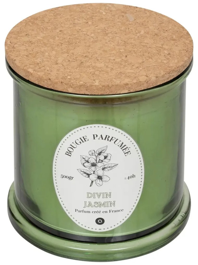 Ароматна свещ atmosphera Hapo, Стъкло, 500 g - Jasmine