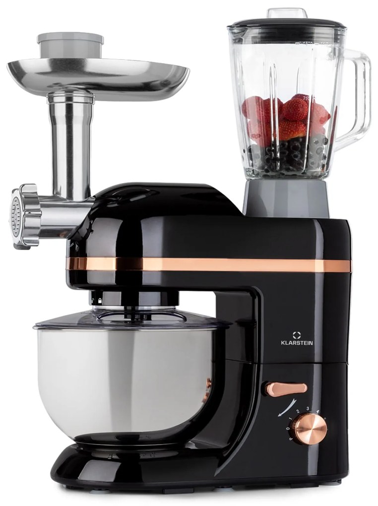 Klarstein Lucia Elegance, кухненски робот, пасатор, месомелачка, 1800W, без BPA