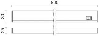 Линеен осветител LED 561-Mήκος 30 cm.