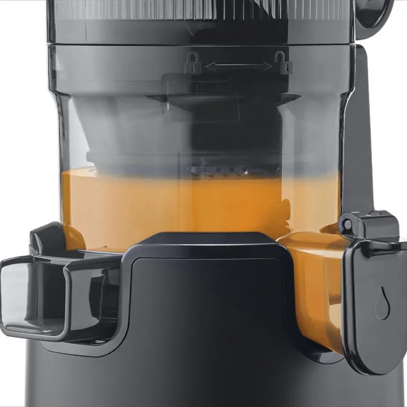 Бавна сокоизтисквачка Caso Juice Fit Pro, 250W, 1 л, 40 об/мин, Safety Stop, Тиха работа, Черен мат