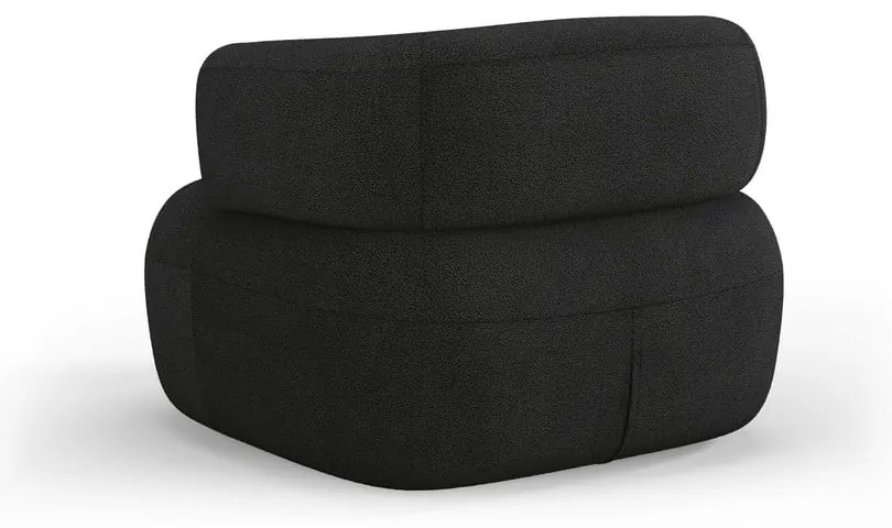 Черно кресло от плат букле Jenny – Micadoni Home