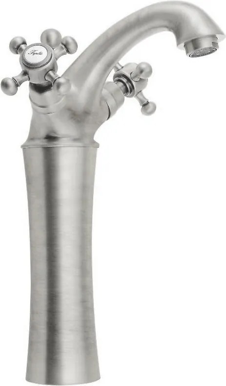 Матово-сребрист стояща батерия за мивка Antea – Sapho