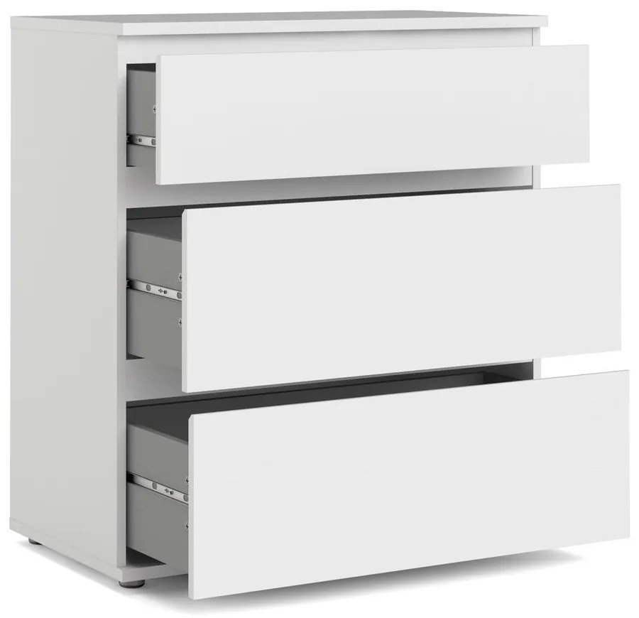 Бял нисък скрин 77x84 cm Nova – Tvilum