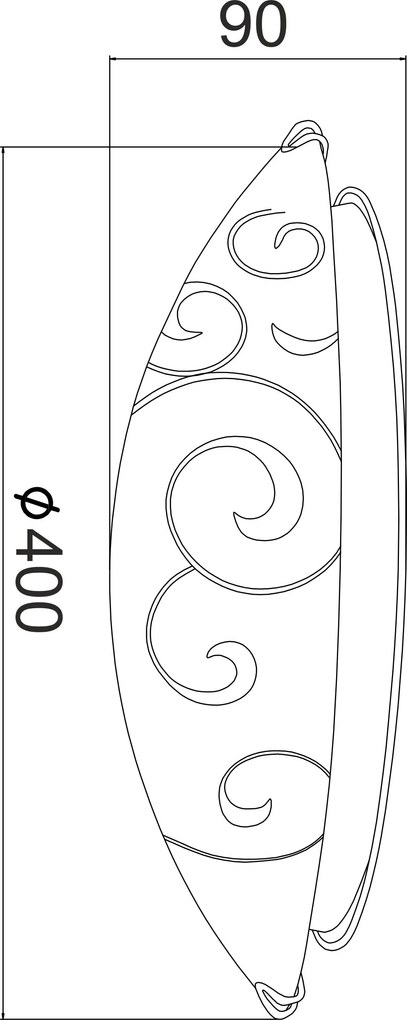 таванна светлина Deluxe-Диаметър: 40 См.