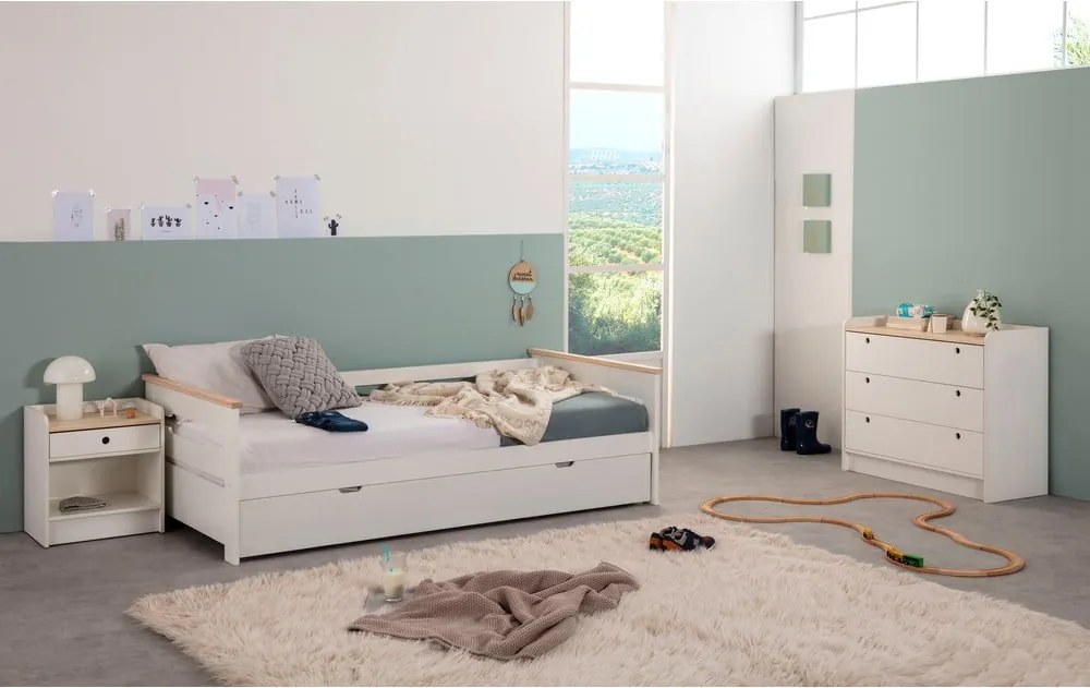 Бяло детско легло с разтегателно легло , 90 x 190 cm Elisa - Marckeric