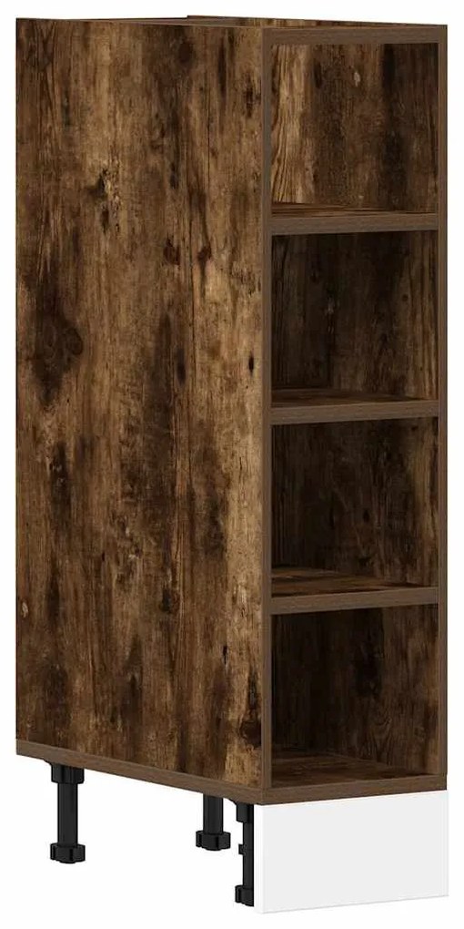 854188 vidaXL Долен шкаф "Рига", опушен дъб, 20x44,5x81,5 см, инженерно дърво