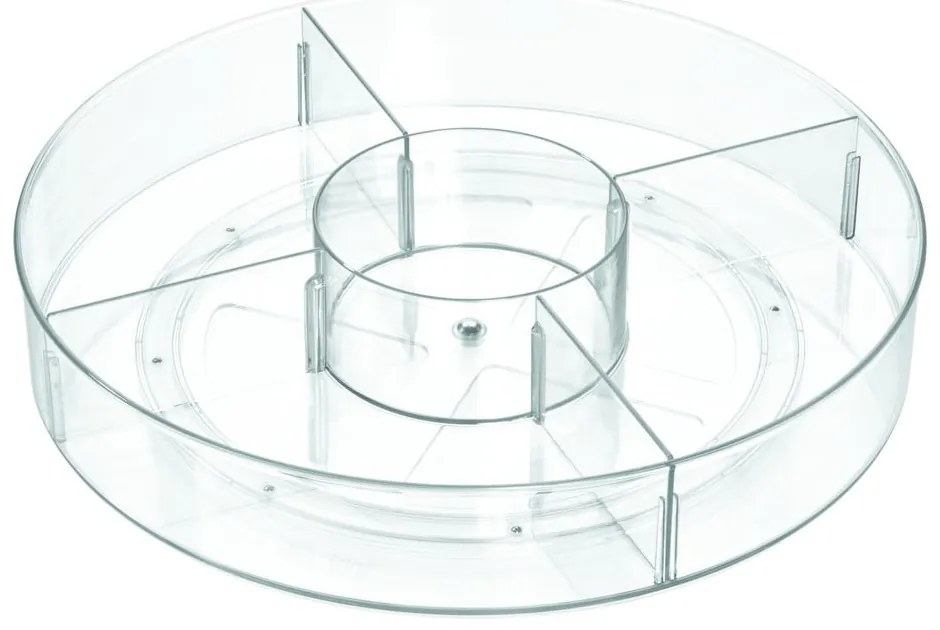Кръгла прозрачна кутия за съхранение iDesign The Home Edit, ⌀ 45,7 cm - iDesign/The Home Edit
