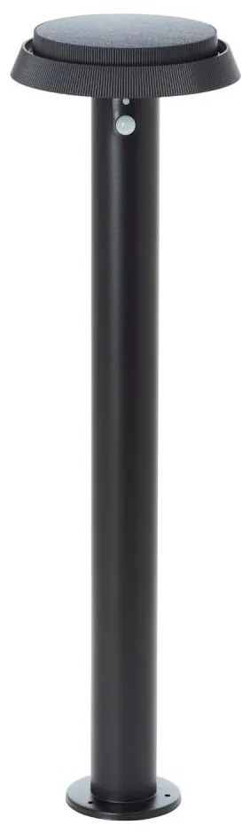 Brilliant - LED соларна лампа с сензор ALVERO LED/4W/3,7V 70 см IP44 черна