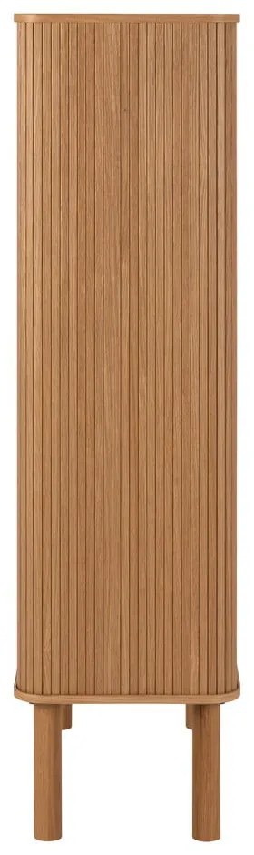 Шкафче от дъб с плъзгащи се врати в естествен цвят 80x145 cm Langley – Actona