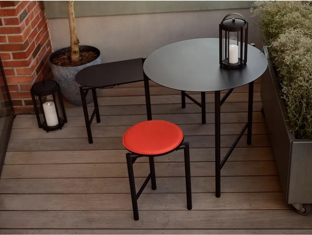 Черна градинска пейка метална Disc – Zone