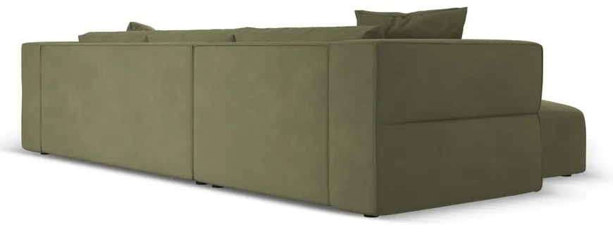 Светлозелен ъглов диван, ляв ъгъл Esther – Milo Casa