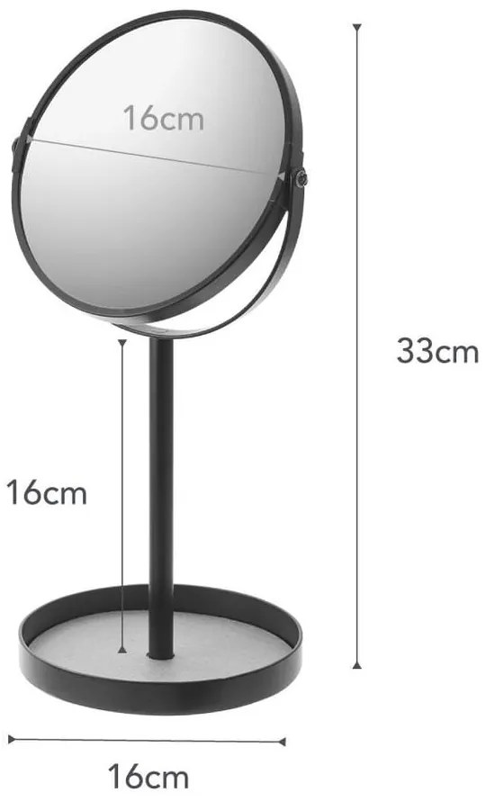 Козметично увеличително огледало (3x) ø 17,5 cm Matsuyama – YAMAZAKI