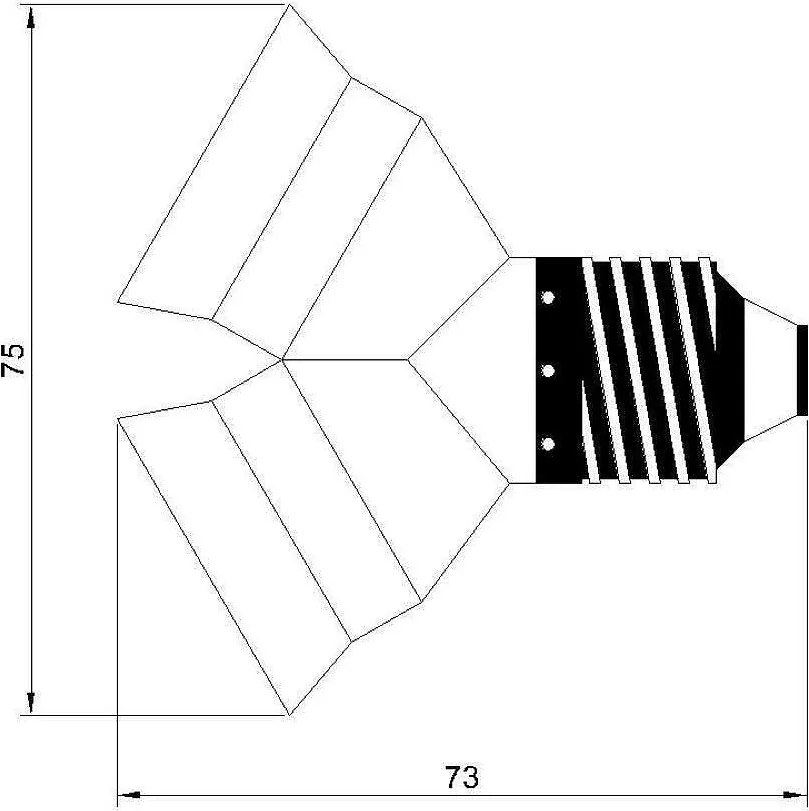 Преходник за две фасунги Е27