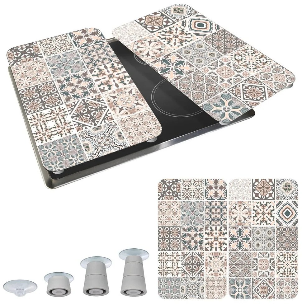 Комплект от 2 универсални капака за стъклени печки с плочки - Wenko