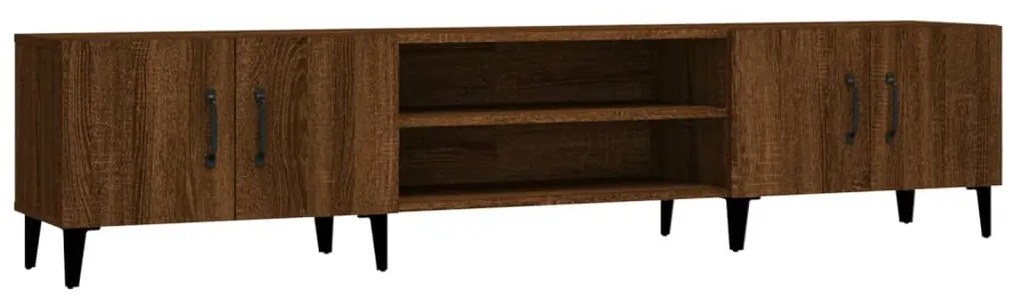 816271 vidaXL ТВ шкаф, кафяв дъб, 180x31,5x40 см, инженерно дърво