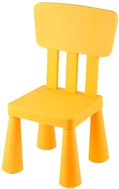 Детско столче с облегалка - жълто