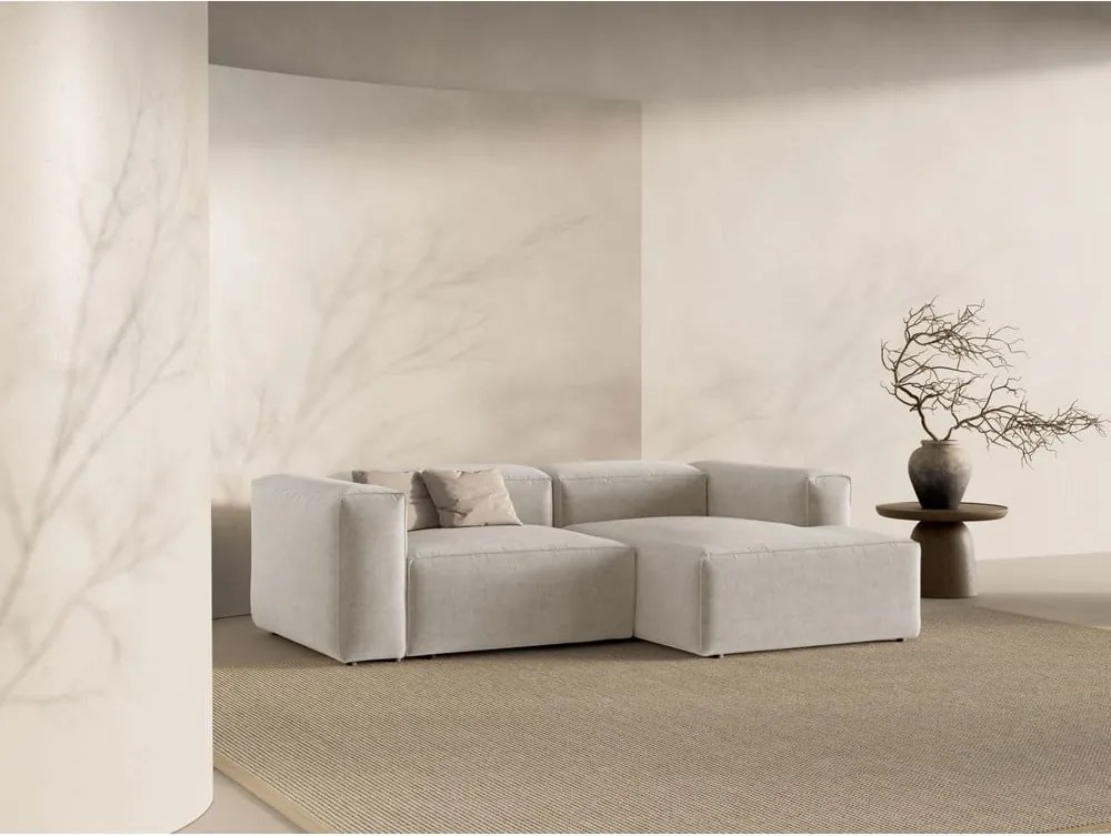 Бежов ъглов диван (десен ъгъл) Bergamo – Cosmopolitan Design