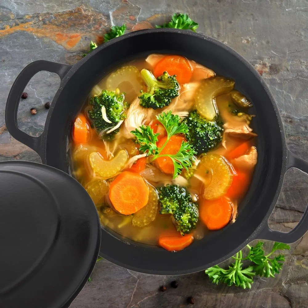 Чугунен съд с капак за индукция 3,3 л LITINA SMALT - Orion