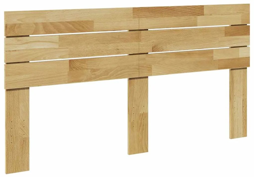 851979 vidaXL Табла за легло 140 см, масивна дървесина, дъб