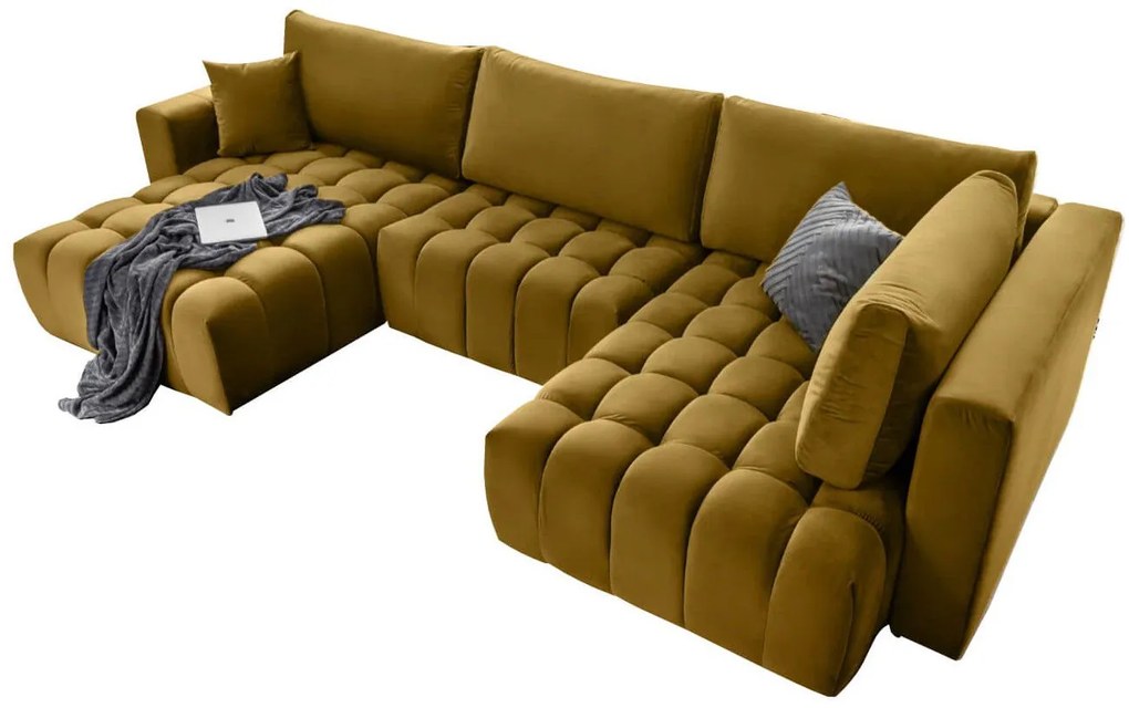 Ъглов диван Bonita-Mustard-Left
