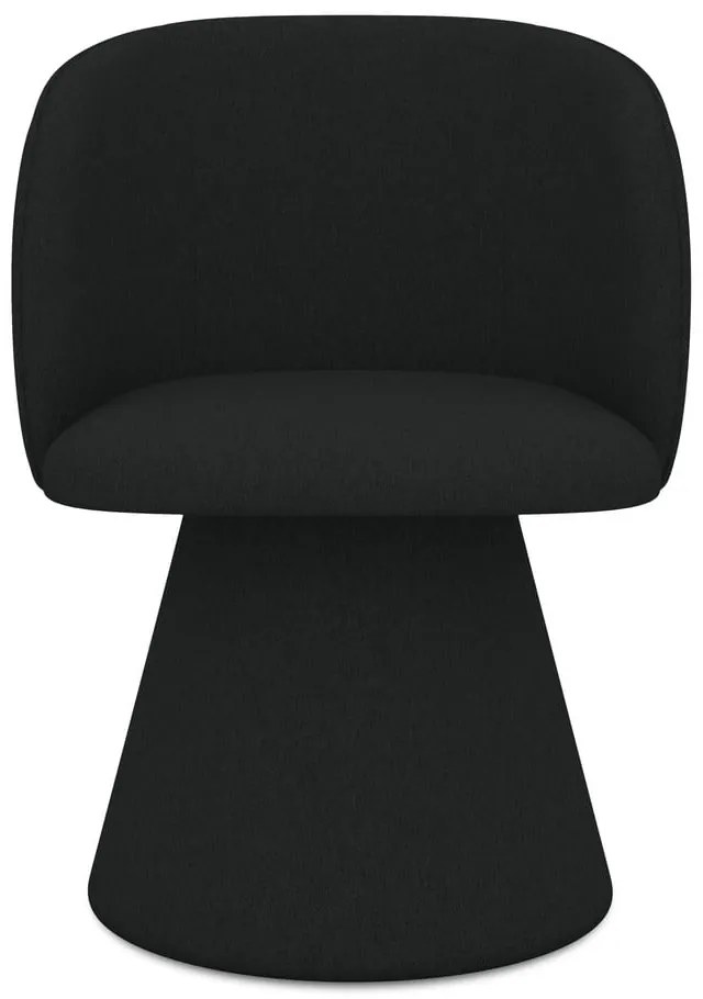 Черен тапициран трапезен стол Maia – Makamii