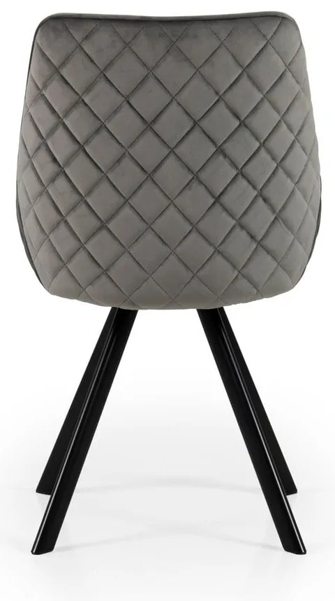 Столове за хранене от сиво кадифе в комплект от 2 броя Ritz - Tenzo