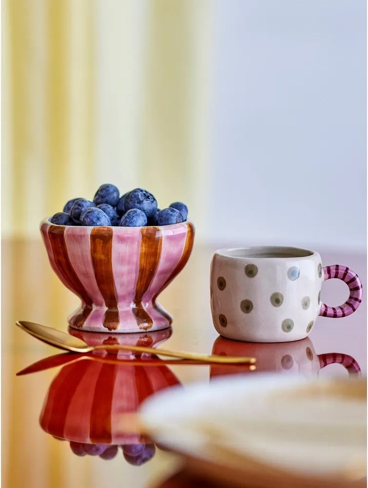 Червена/розова керамична детска купичка ø 9 cm Nini – Bloomingville