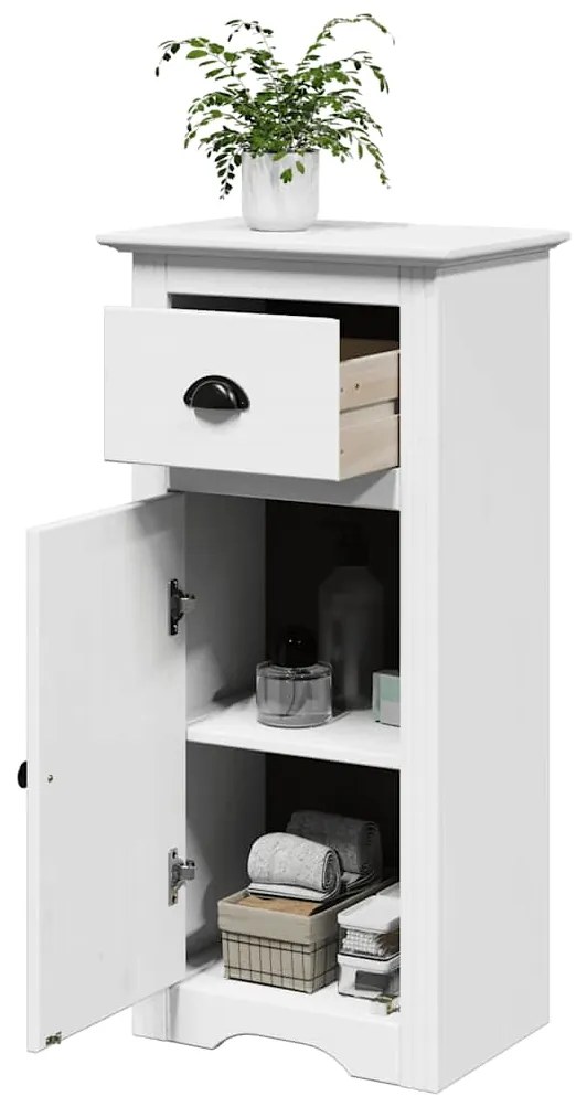 4016857 vidaXL Шкаф за баня "BODO" White 44x30x90 cm