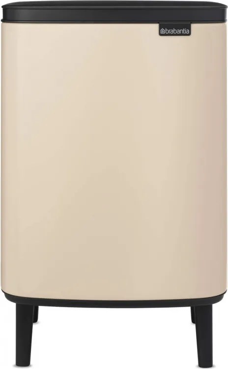 Кош за боклук Brabantia Bo Small Hi 1010462, 12 л, Плавно и безшумно отваряне, Противоплъзгаща основа, Бежов