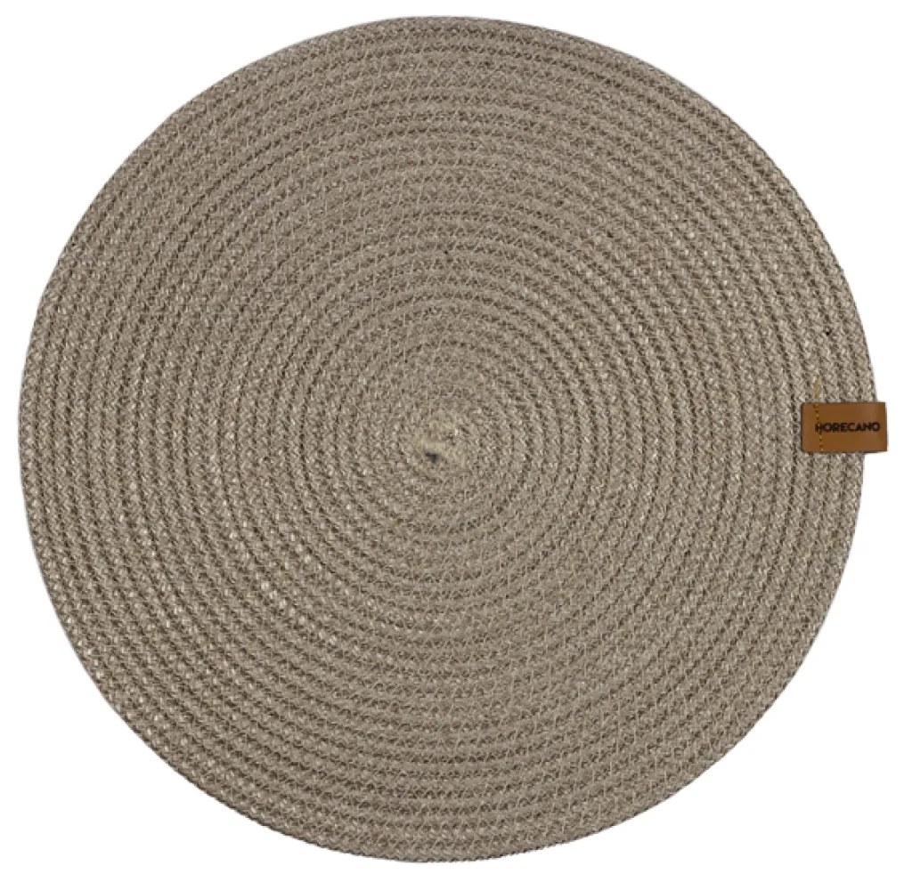 Horecano - Плетена подложка за хранене кръгла ф35см бежова (HC-24713) (YUV.113-B)