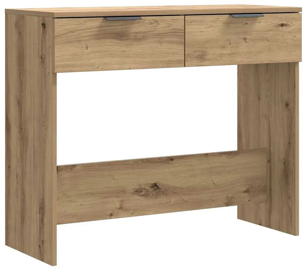 856946 vidaXL Конзолна маса, дъб артизан, 90x36x75 см, инженерно дърво