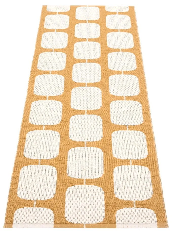 Пътека за открито и закрито в цвят жълта охра и крема 70x200 cm Sten Ochre – Pappelina