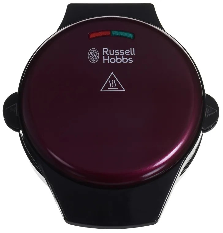 Гофретник 3в1 Russell Hobbs Fiesta 24620-56, 900w, Незалепващи плочи, Самозаключващ се капак, Бордо/черен