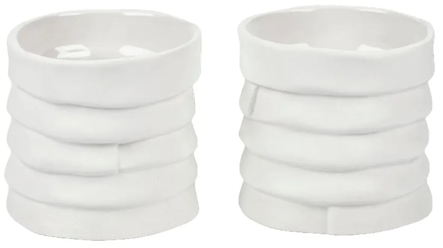 Порцеланови свещници в комплект от 2 бр. Ribbon - Mette Ditmer Denmark