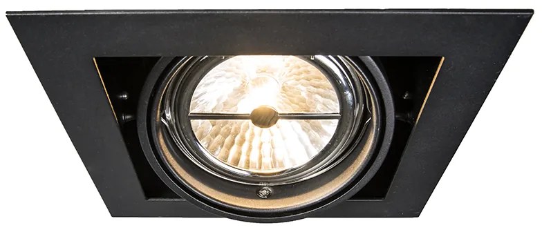 Вграден прожектор черен G53 111mm регулируем - Oneon