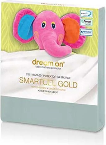 Протектор Dream On, матрак SMARTCEL GOLD Baby Light Blue 32, 60x120